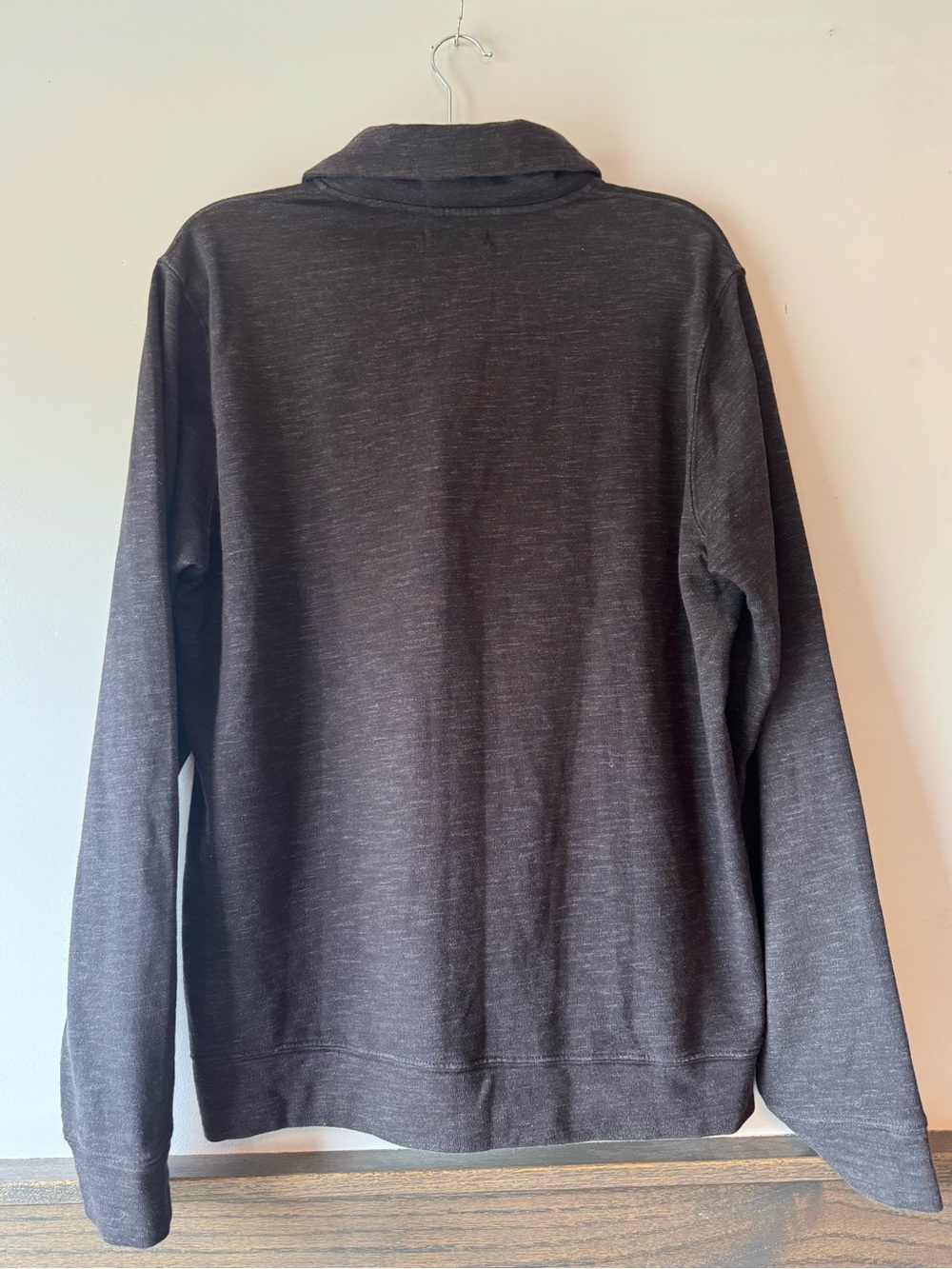 Velvet by Graham & Spencer Charcoal Button-Neck Pullover L - Picture 2 of 5